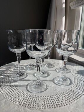 Towle Silhouette Crystal Glasses - Set of 7